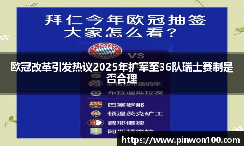 欧冠改革引发热议2025年扩军至36队瑞士赛制是否合理